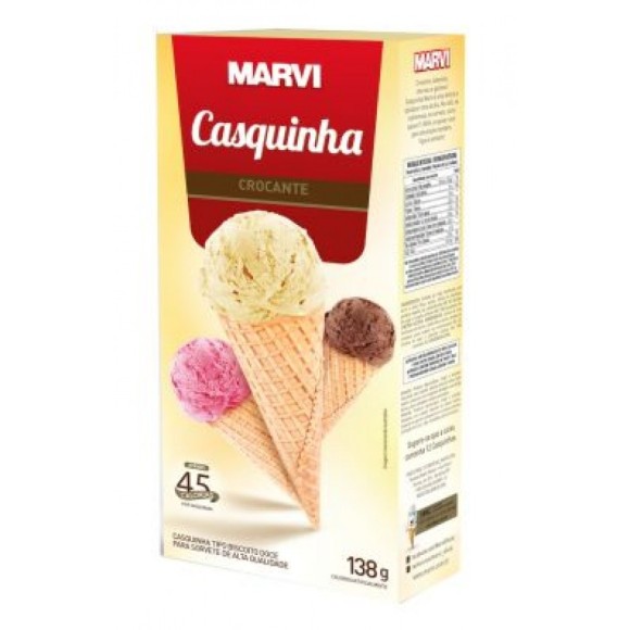 CASQUINHA DE SORVETE BISCOITO DOCE