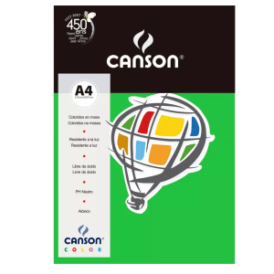 PACOTE CANSON COLOR 180G COM 10 FOLHAS CORES