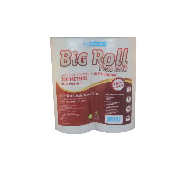 PAPEL INSTITUCIONAL COM 8 - BIG ROLL - 300 METROS