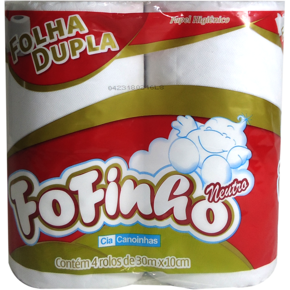 PAPEL HIGIÊNICO FOLHA DUPLA FOFINHO FARDO 96 ROLOS