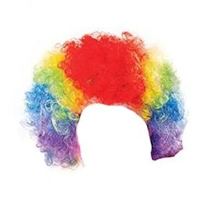 PERUCA  DE PALHACO COLORIDA 1 UNIDADE