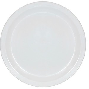 PRATO 25 CM POLIPROPILENO BRANCO 1 UNIDADE